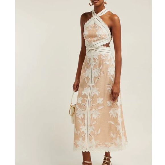 Ultra rare 🦄🔥 Zimmermann Lily Corsage Midi Dress - Picture 2 of 10